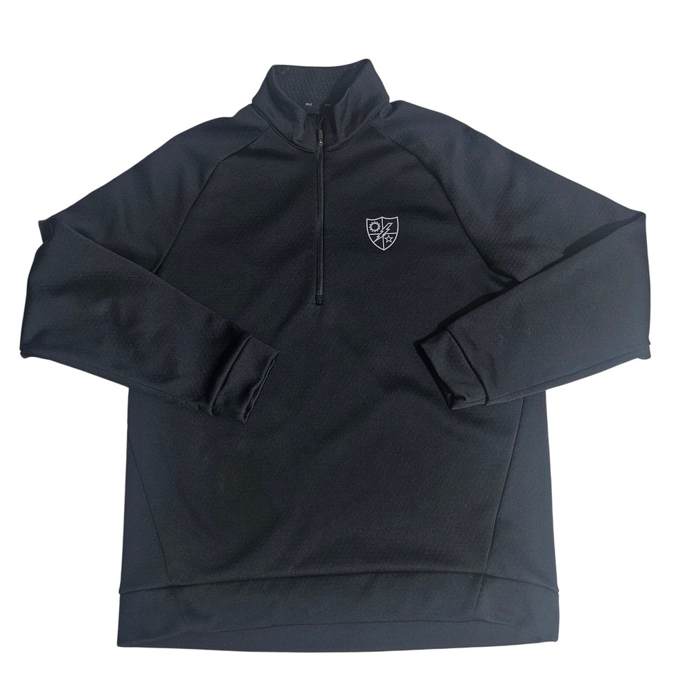 Nike Therma-FIT Grid Textured 1/4 Zip Pullover Jacket Black Men's L Army INSCOM